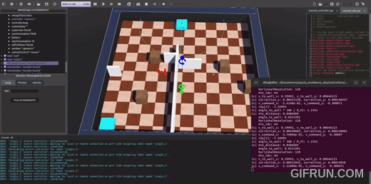 WALL_FOLLOWING_LIDAR_Webots_Mechanum_Robots